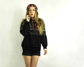 Wool sweater / Norwegian Wool sweater / Nordic inspired pullover / Pure new wool sweater /