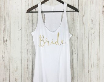 Bride Tank Top, Bride Tank, Bride Shirt, Bachelorette Party, Bridal Shower Gift, Bride, Bachelorette Tank, Mrs Tank, Wifey Tank, Bride to Be