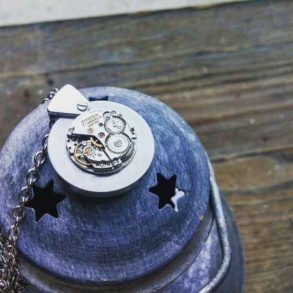 Steampunk Inspired Vintage Clockwork Medallion Necklace by MaumMaum steampunk buy now online Steampunk Inspired Vintage Clockwork Medallion Necklace by MaumMaum steampunk buy now online