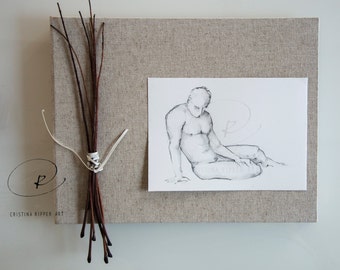 Original male nude art- pencil drawing, nude art, nude male drawing, nude, nude pencil drawing, pencil art, art drawings, male, dessin de nu