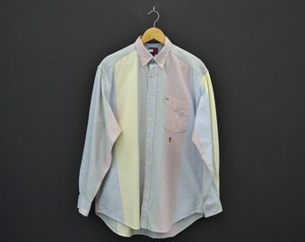 Tommy Hilfiger Vintage Shirt Vintage Tommy Hilfiger Stripe Shirt Mens Size S