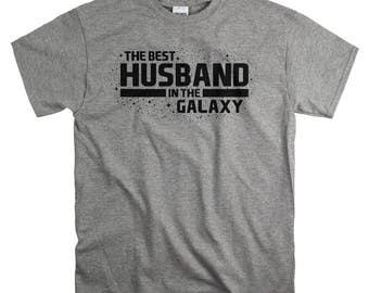 Anniversary Gifts for Him - Cotton Anniversary Gift for Husband - Best Husband In The Galaxy T Shirt