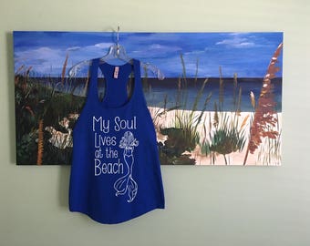 Back to School, Beach cover up, Tank mermaid, summer, adventure, Beach shirt, gift for her, travel her, tank tops, shirt, mermaid shirt