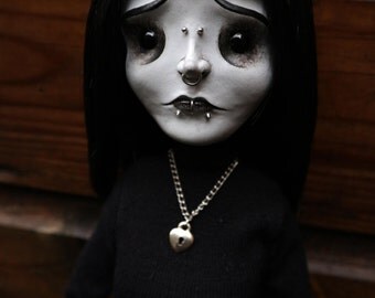 Large 20.5" posable OOAK sad doll Nina (Mims Victims)