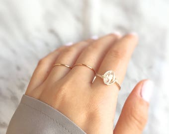 Wire wrapped herkimer diamond ring,gift for her,rose gold herkimer diamond ring,birthday gift,rose gold herkimer ring,cocktail ring,gemstone