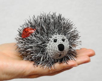 Gift for kids Toys Crochet hedgehog Plushie Stuffed Animal birthday gift Crochet toys Baby gift Toddler gift Toddler toys woodland girl gift