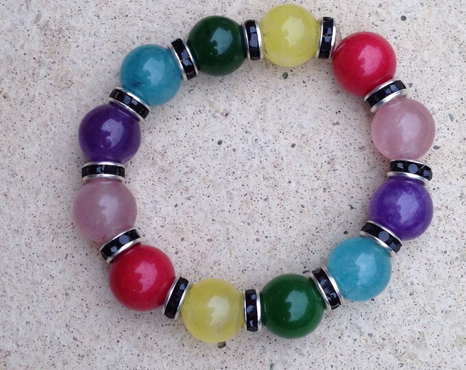 Candy Jar Collection children's colourful Agate bracelet