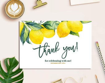 Lemon thank you | Etsy