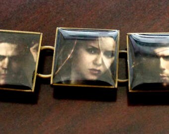 Custom Vampire Diaries Photo Bracelet (Choose your own photos!)