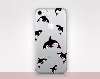 Orca Clear Phone Case - Clear Case - iPhone 8 - iPhone 7 Plus - iPhone 7 - iPhone X - Catching Rainbows – CRCases