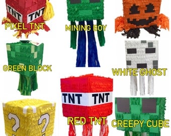 TNT Pinata Red Color Available as Pull Strings Pinata or Traditional Whack Pinata