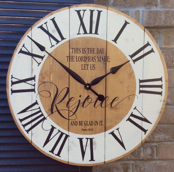 Large Wall Clocks Religious Wall Clock Bible Verse Art