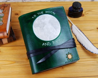 Leather Notebook Personalized Custom Leather Journal Diary Gift Journal Travel Journal TiVergy Book