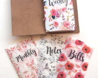 Sunshine Floral Vellum Planner Dashboards For TN's and Midori Travelers Notebook