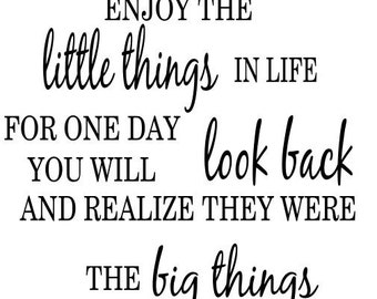 Little things quote | Etsy