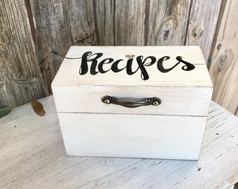Personalized Recipe Box, Bridal Shower Recipes For Love Box, Recipes for the Bride