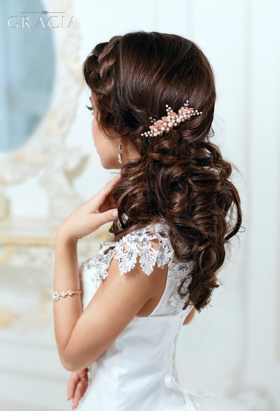 Wedding hair comb Vintage hair comb Bridal hair comb Bridal hair piece Wedding headpiece Bridesmaid Silver hair comb Leaf Crystal hair comb