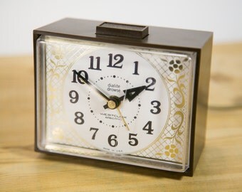 Vintage Westclox Dialite Drowse Electric Alarm Clock with Light Up Face #CL15