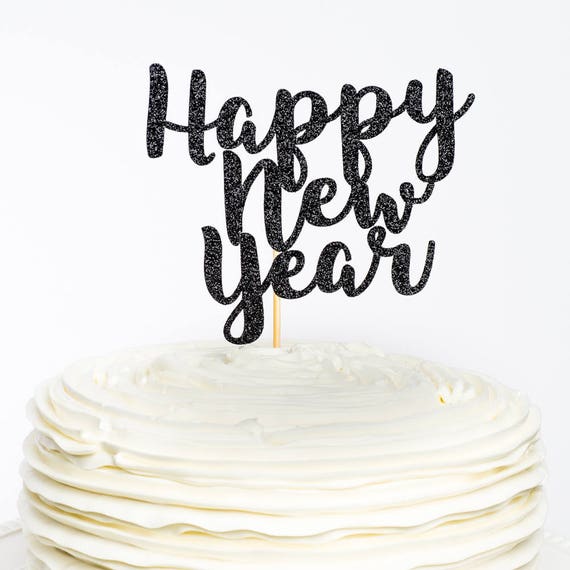 Happy New Year Cake Topper Printable