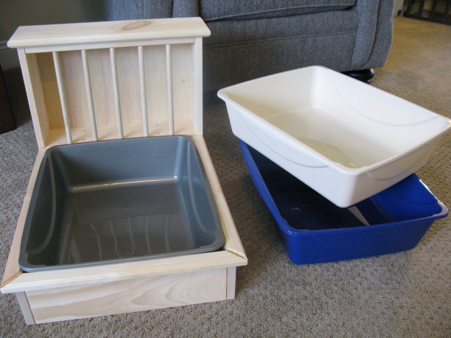 Bunny Rabbit Litter Pan / Hay Feeder Combo by BunsBedsAndBeyond