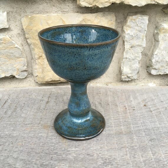 Handmade Pottery Chalice wine chalice