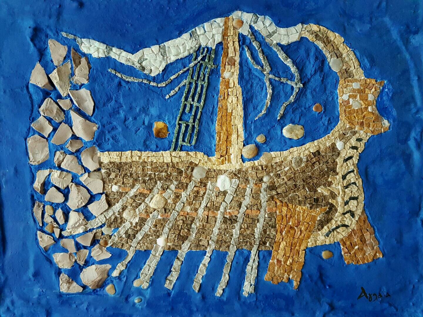 Greek Mythology Home Decor Mosaic Art for Wall Mosaic Wall