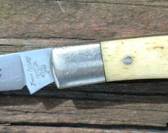 Small Pocket Knife/Frost Cutlery/Watch Fob Knife/2 1/10" Closed/3 1/2" Opened/Vintage Knives/Pocket Watch Fob Knife/Stainless Steel
