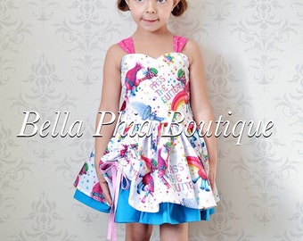 White Trolls Poppy Dress