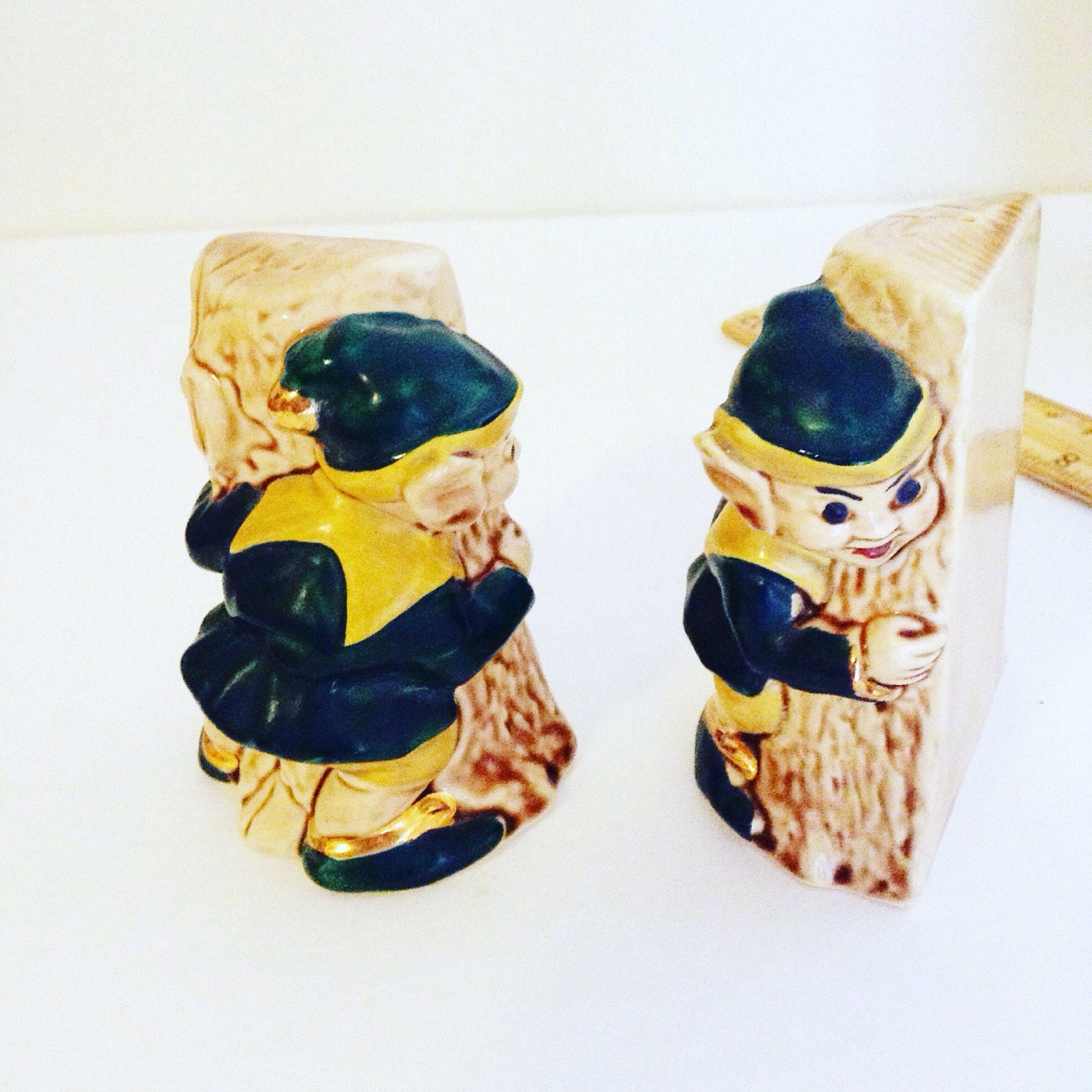 Vintage Pixie Elf Salt and Pepper Shakers by ThreeLegaciesVintage