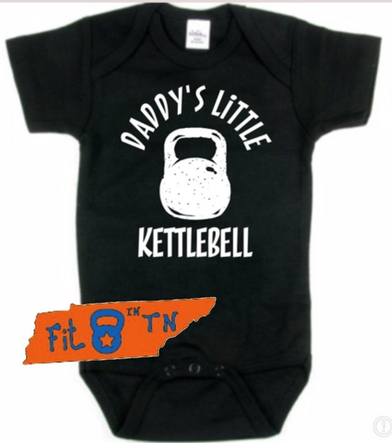 Workout Fitness DADDY'S LITTLE KETTLEBELL Fitness Onesie