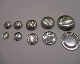 Flat Backed Self Cover Buttons - Sizes 12/15/19/23/28/38/45mm