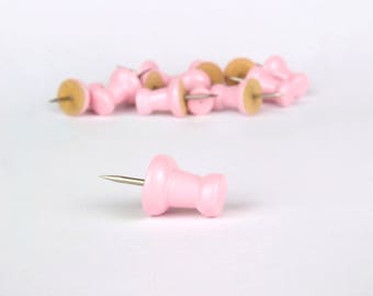 Push Pins, Push Pin, Cork board pins, Pink Push Pins, Pink, Pink Pin Board, Map Tack, Wall Map Pins, Desk Accessories, Push Pin Travel Map