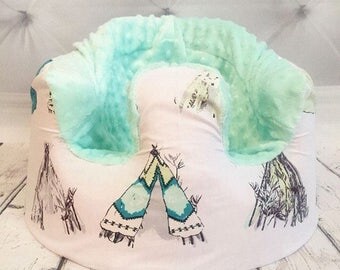 Teepee in Mint Bumbo Cover