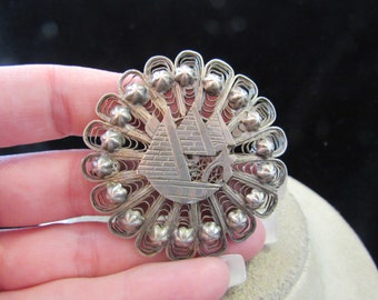 Vintage Sterling Silver Large Sailboat Pin