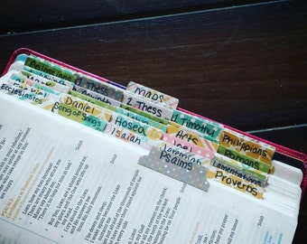 Bible Tabs, Handmade Bible Tabs