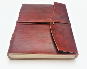 Leather Journal, Journal, Plain Leather Journal, Notebook, Diary, Sketchbook.