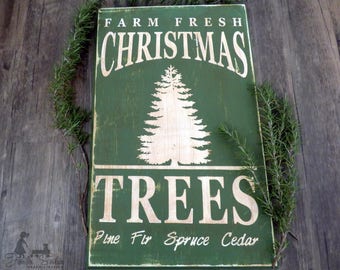Tree farm sign | Etsy