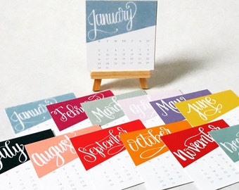 Mini desk calendar | Etsy