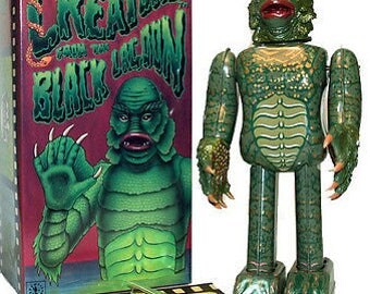 Creature from the Black Lagoon Tin Toy Windup Metal House Universal Monsters