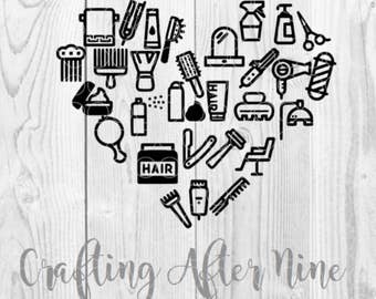 Hairstylist Svg, Blowdryer Svg, Cosmetologist SVG, Hairdresser Svg, Beautician, Hair Dresser Svg, Hair Stylist Svg, Hair Svg File Dxf Png