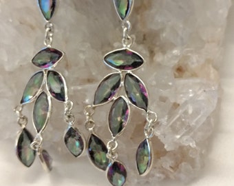 Mystic Topaz Chandelier Earrings