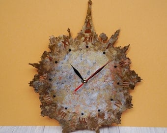 Wall clock Eiffel Tower clock wood clock unique wall clock handmade clock wooden wall clock wall clocks gift deautiful art clock paris metal