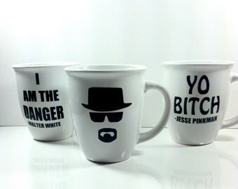 Hand-painted cups Breaking Bad Breaking Bad mugs handpainted