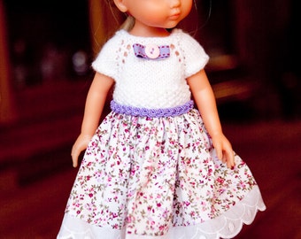 Petite robe parme et liberty