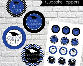 Graduation Cupcake Toppers Printable Graduation Party
