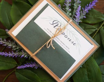 Rustic Wedding Invitation, Boho Wedding Invitation, Rustic Wedding, Wedding Invitation Package, Elegant Wedding Invitation, Bohemian Wedding