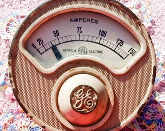 Antique GE Ammeter Model R-6 ca. 1925 150 ampere