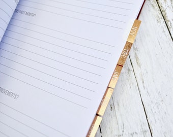 Foiled Monthly Tabs | Passion Planner Stickers for the Classic and Compact Size