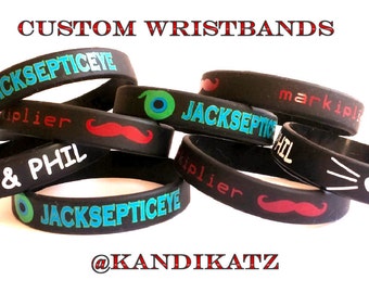 Youtuber,Dan and Phil Wristband,Jacksepticeye,Markiplier,Bracelet,Birthday,Valentine,Christmas,Gift,Love Phan,Easter Gift