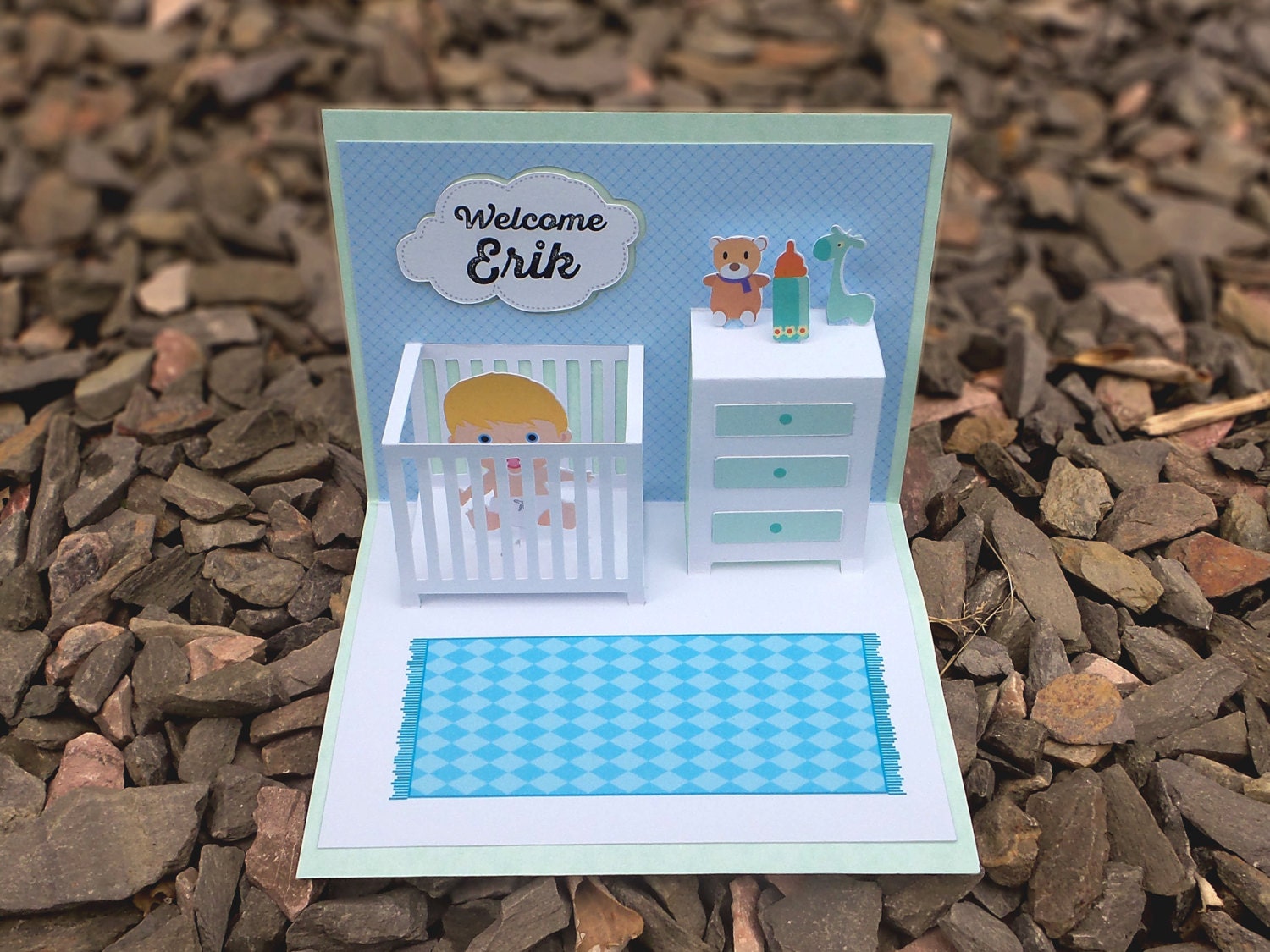 Download Baby shower pop-up card